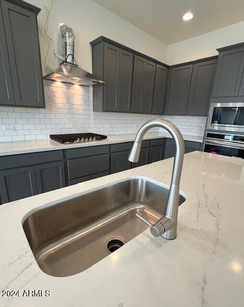 Lot 66 - Countertop and faucet