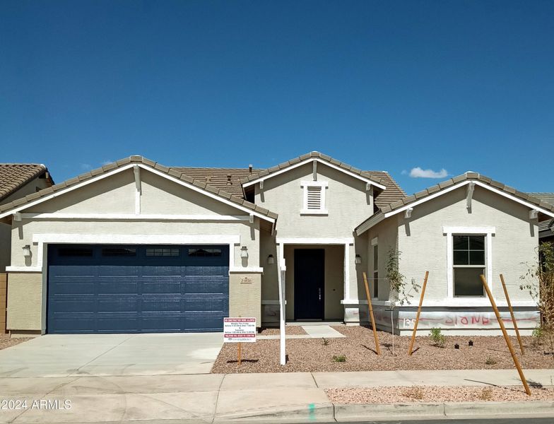 Front Elevation B with Stone Veneer