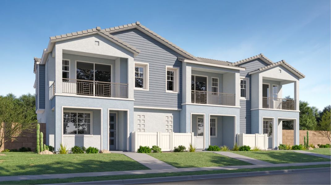 Exterior A townhome building