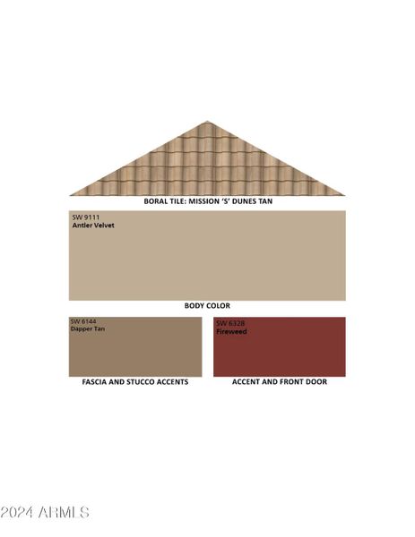 NF Lot 188 - Exterior Color Scheme