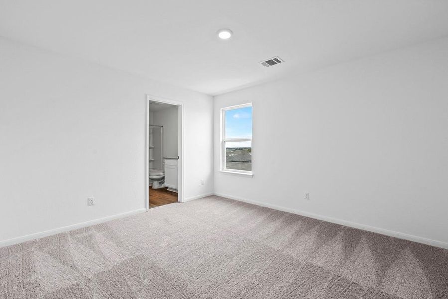 Guest bedroom with full bath