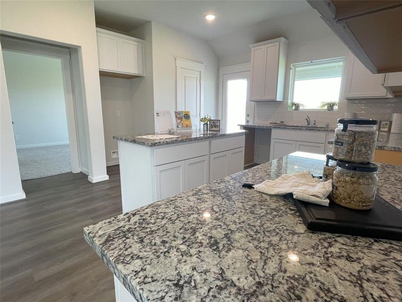 Granite C-Tops with White Cabinets