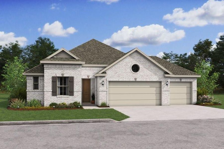 Stunning Tacoma II design by K. Hovnanian Homes in elevation TA built in River Ranch Estates. (*Artist rendering used for illustration purposes only.)