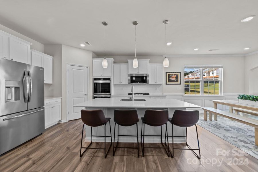 Wide open Spaces! Magnificent kitchen and future center of activity with this open floor plan that connects kitchen, dining, great room and flex/keeping room.