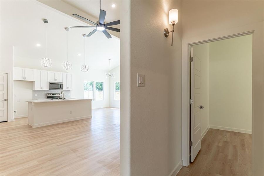 Secondary bedroom off of living area