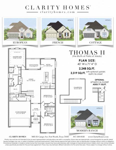 New construction Single-Family house Thomas II, 101 Observation Drive W, Aledo, TX 76008 - photo