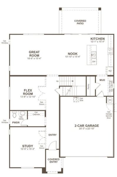 New construction Single-Family house 11021 W. Hadley Street, Avondale, AZ 85323 Ammolite- photo