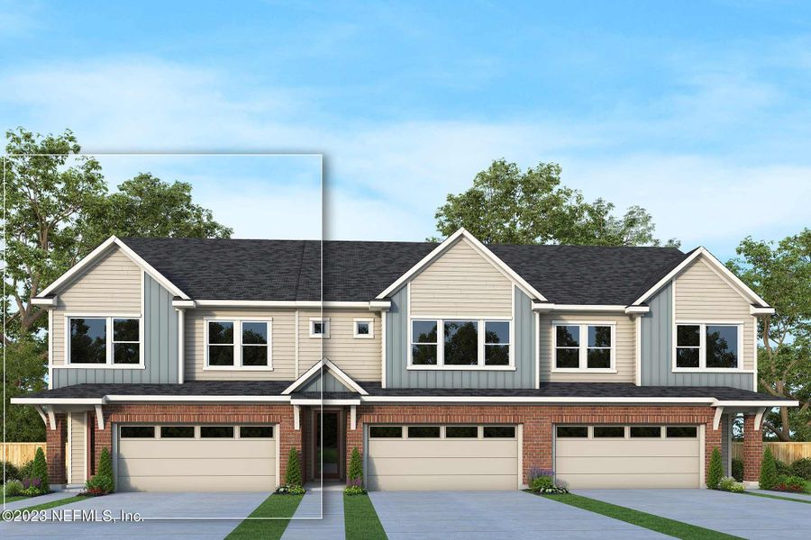 New construction Townhouse house 11116 Diffusion Ct, Jacksonville, FL 32256 The Elrod- photo