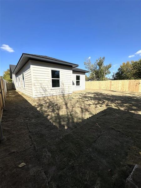 View of back of house