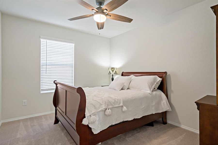 Enjoy a bedroom on the lower level with a full bathroom located in close proximity.