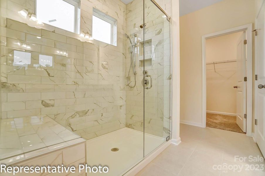 Homesite 53 features a luxury primary shower