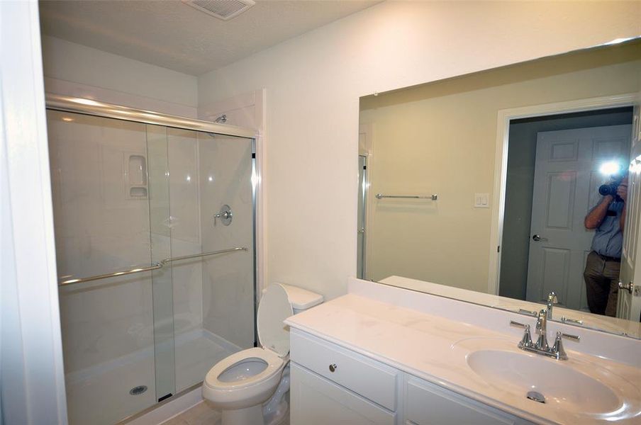 Hall Bath with a 5 ft. shower.