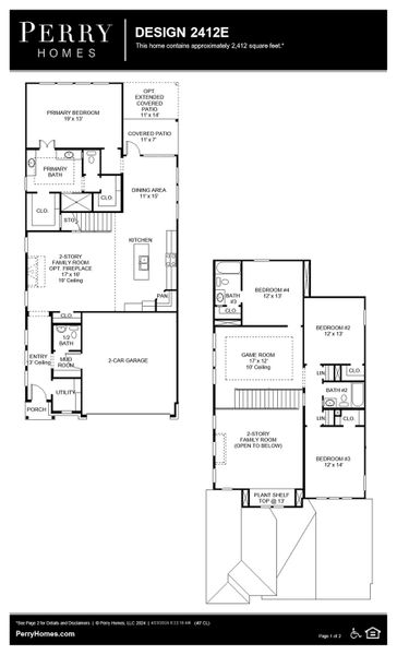 Floor Plan for 2412E