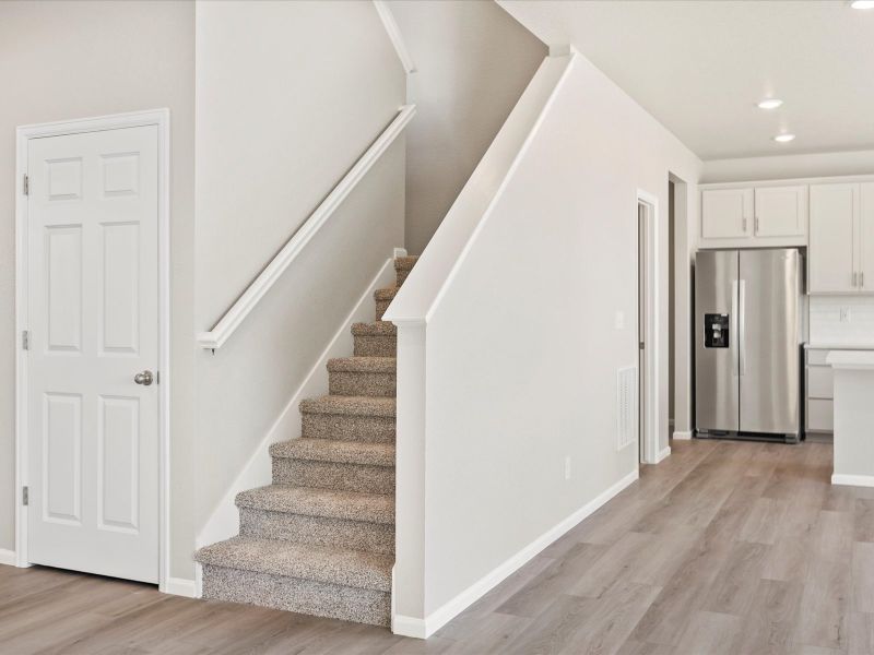 The Waterton floorplan interior image taken at a Meritage Homes community in Commerce City, CO.