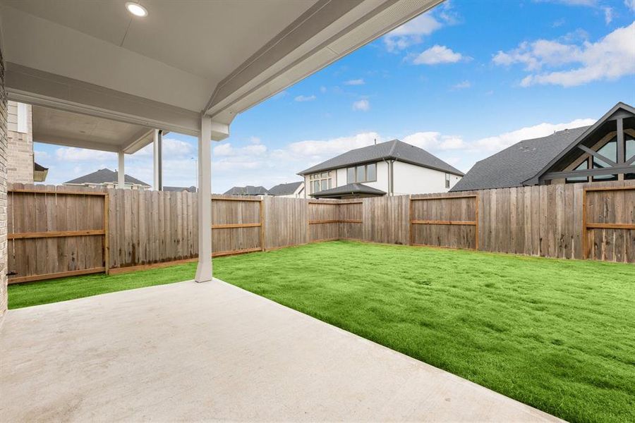 Huge backyard with covered patio