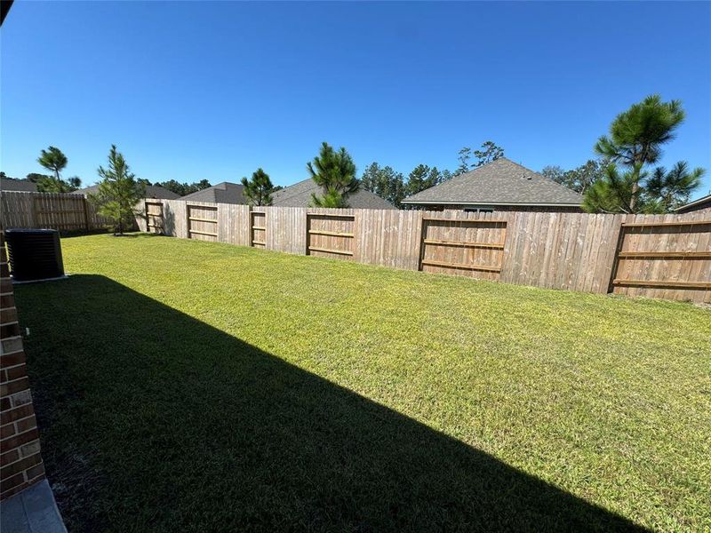 You have an incredible oversized backyard