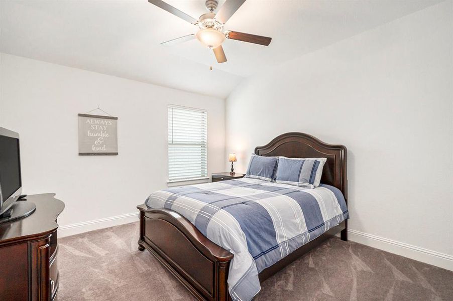 Spacious bedroom upstairs