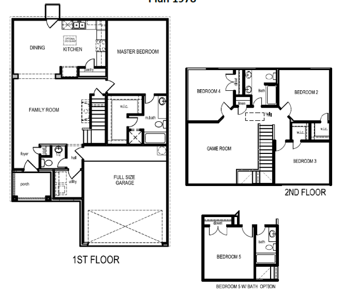 New construction Single-Family house Floor Plan 1978, 13231 Blass Court, Houston, TX 77044 - photo