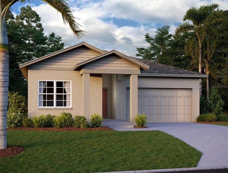 New construction Single-Family house 1382 Sterling Pointe Drive, Deltona, FL 32725 Hawkins Homeplan- photo