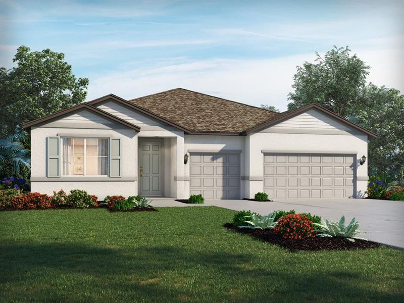 New construction Single-Family house 14091 Ginnie Springs Way, Parrish, FL 34219 Oakhurst- photo