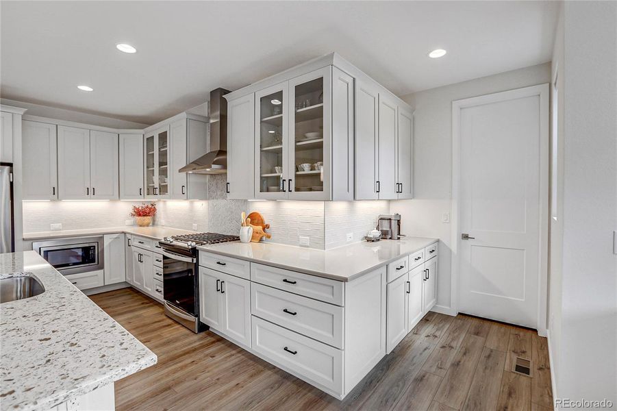 Coffee bar and walk-in pantry