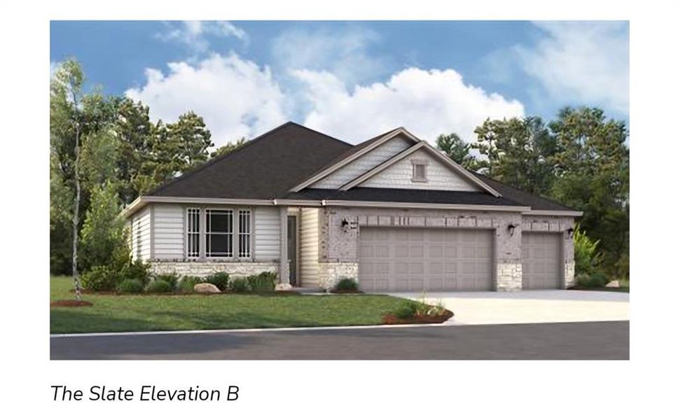 New construction Single-Family house 191 Silverton Ln, Cedar Creek, TX 78612 Slate- photo