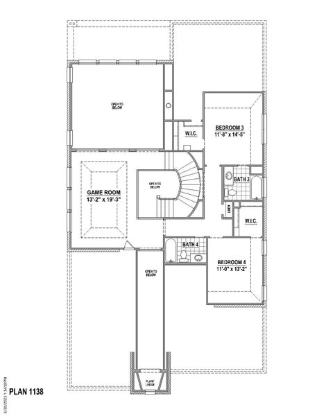 Plan 1138 2nd Floor