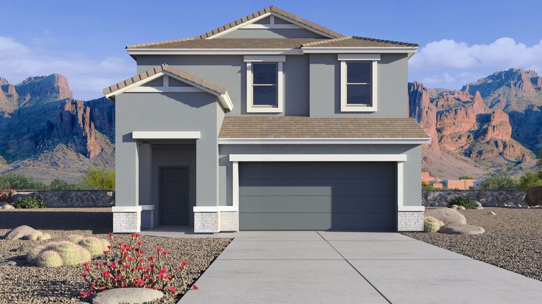 New construction Single-Family house 2015 W Shelly Ave, Apache Junction, AZ 85120 Grace- photo