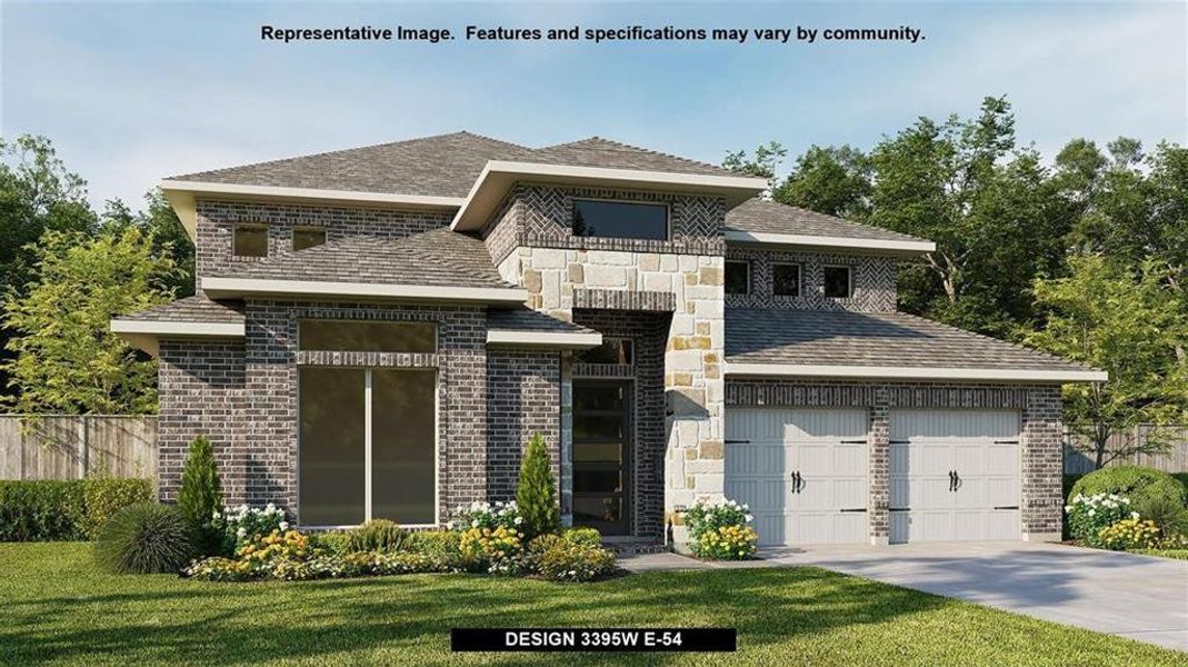 New construction Single-Family house 10811 Antique Lace Way, Cypress, TX 77433 Design 3395W- photo