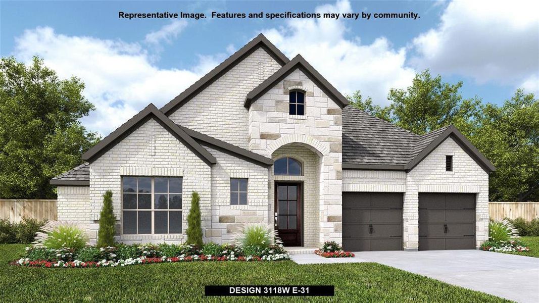 New construction Single-Family house Design 3118W, 5302 Dream Court, Manvel, TX 77583 - photo