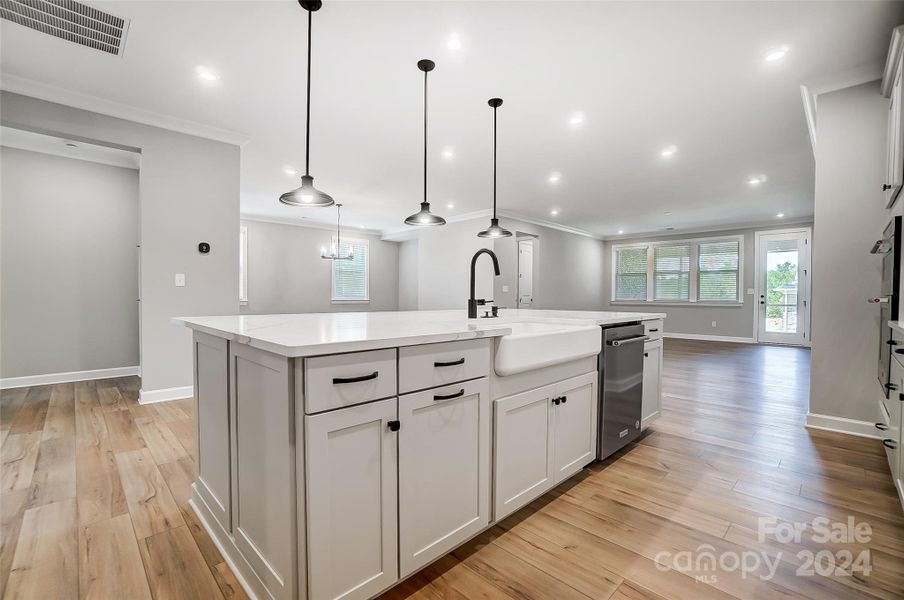 Island with View to Dining Room-Similar to Subject Property