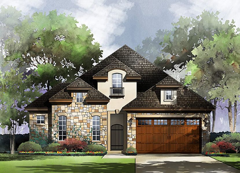 New construction Single-Family house Bordeaux, 103 Cinnamon Creek, Boerne, TX 78006 - photo
