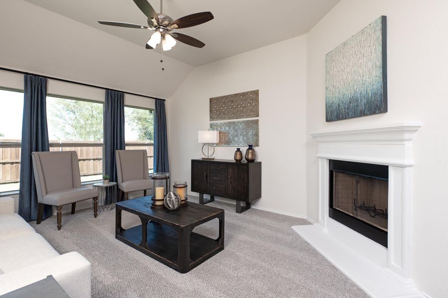 Family Room | Concept 1912 at Summer Crest in Fort Worth, TX by Landsea Homes