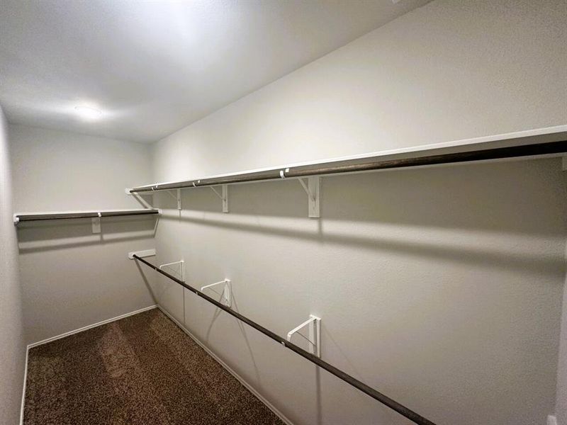 Master walk in closet is endless.