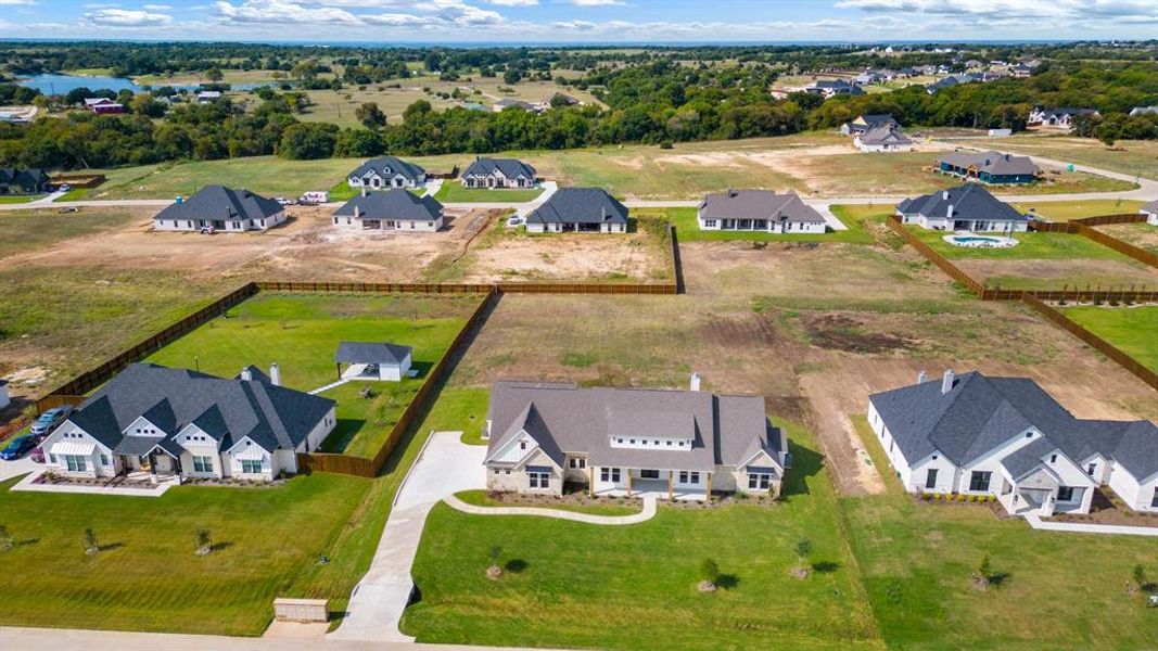 Birds eye view of property