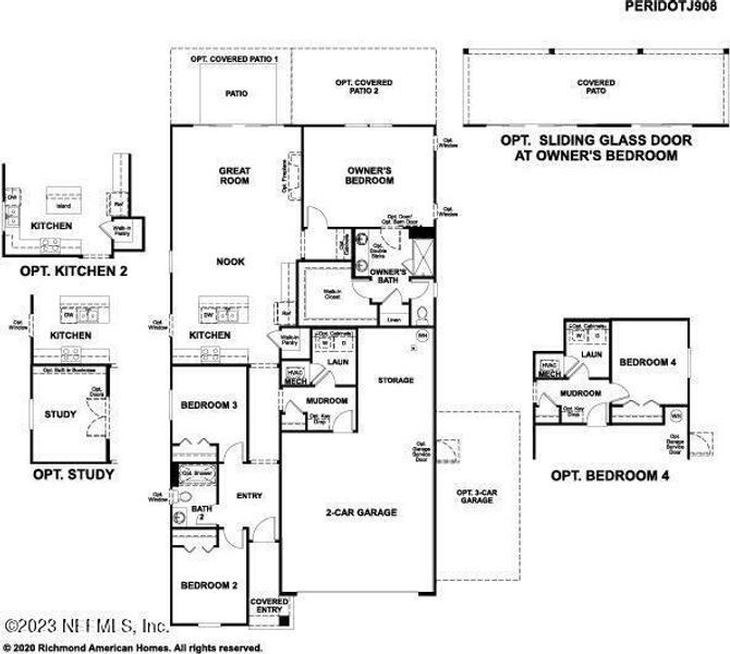 New construction Single-Family house 75581 Blackbird Drive, Yulee, FL 32097 Peridot- photo