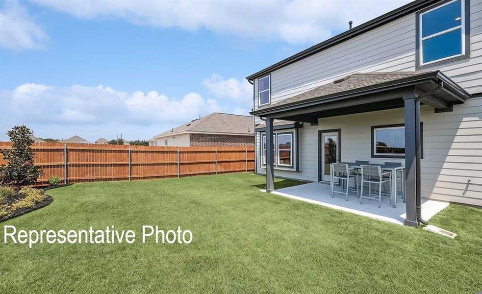 View of yard featuring a patio