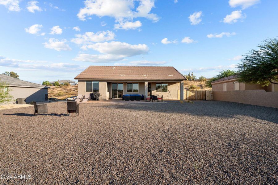 Huge Open Back Yard for Privacy