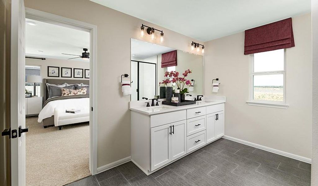 Primary Bathroom with Dual Vanities - Representative Photo