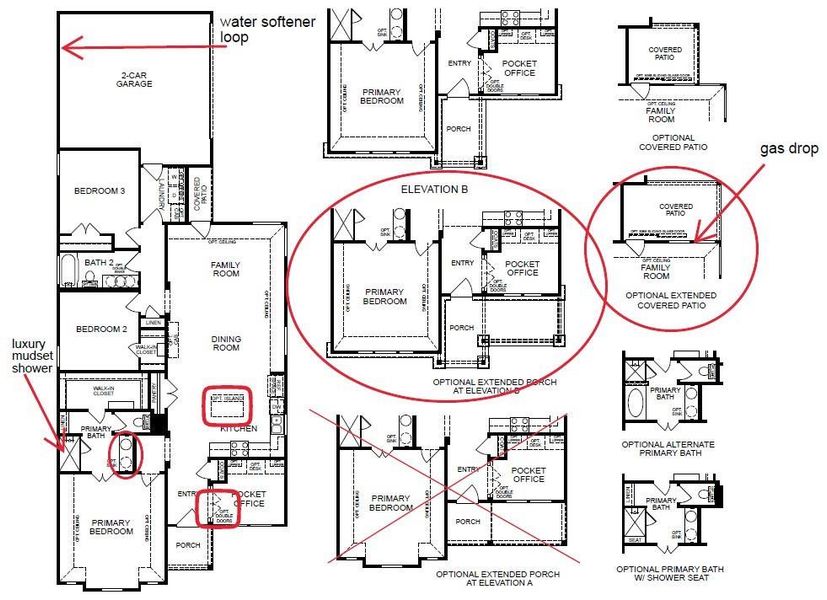 Buttercup Floor Plan Selections