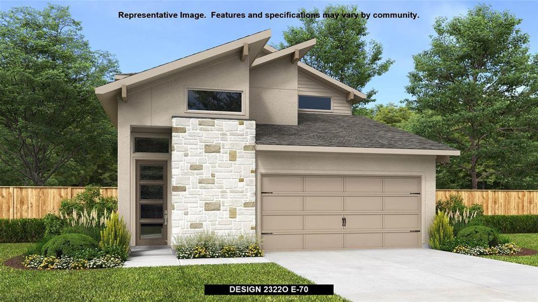 New construction Single-Family house 1628 Seeger Drive, Pflugerville, TX 78660 Design 2322O- photo