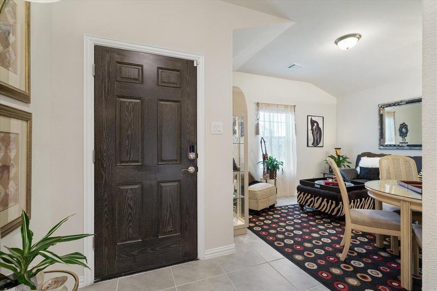 Living room off entry.