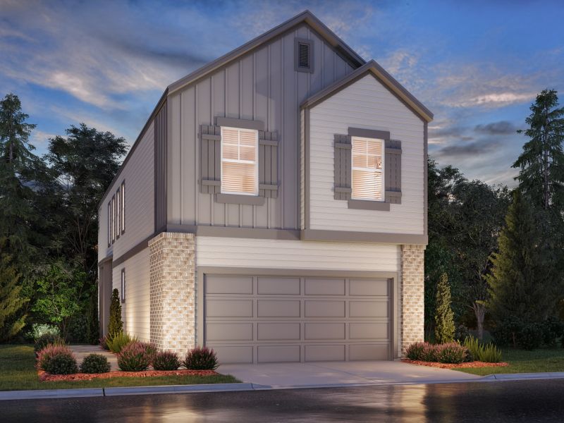 New construction Townhouse house The Harlow (S135), 3107 Moontide Lane, Houston, TX 77063 - photo