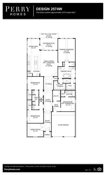 New construction Single-Family house 2600 Shady Branch Lane, McKinney, TX 75071 Design 2574W- photo