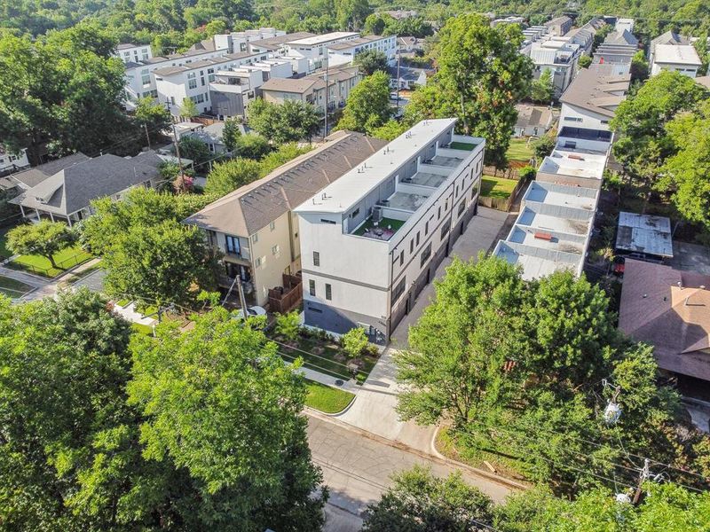 Birds eye view of property