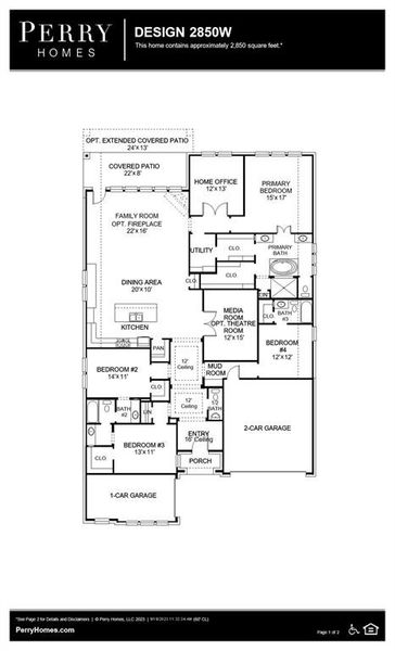 New construction Single-Family house 419 Paintbrush Meadows Drive, Willis, TX 77318 Design 2850W- photo