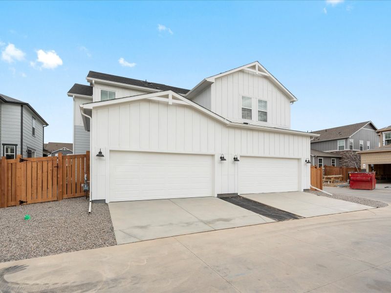 The Vail floorplan exterior image taken at a Meritage Homes community in Northern Colorado.