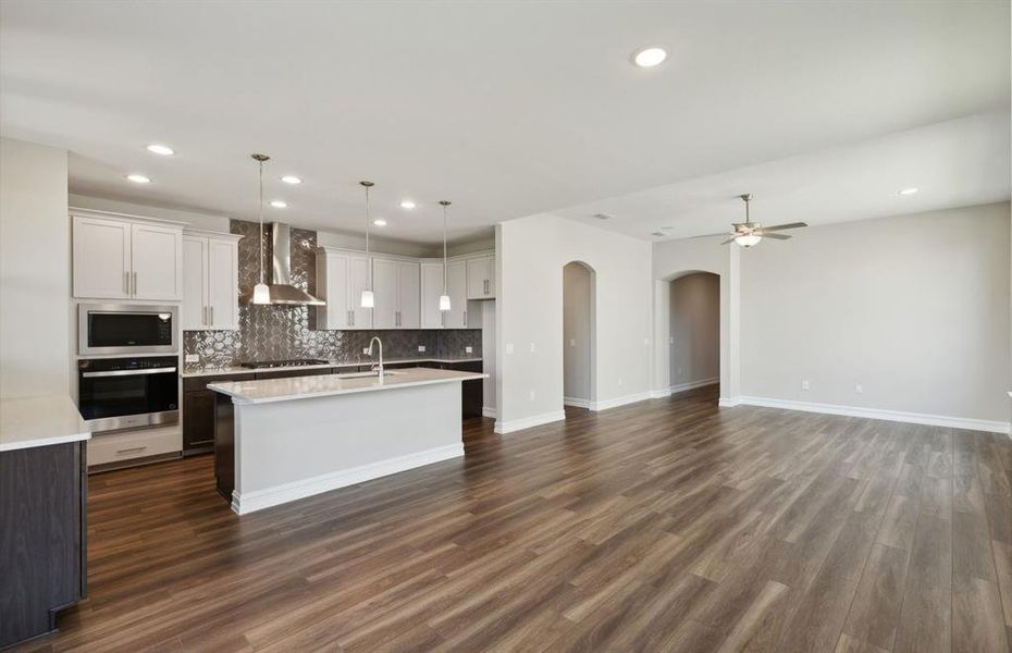 Airy gathering room *real home pictured