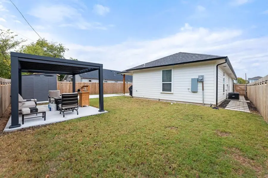 View of yard with a patio area