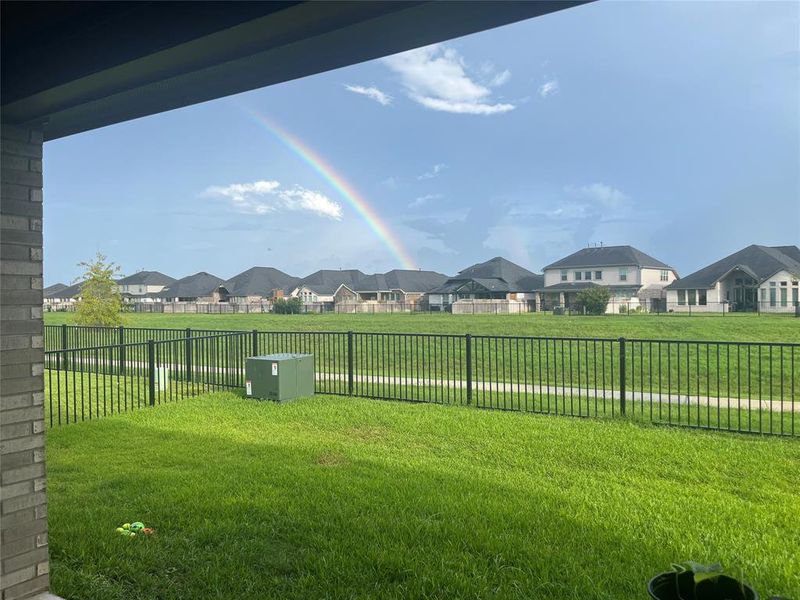 Seller submitted picture of the backyard view!